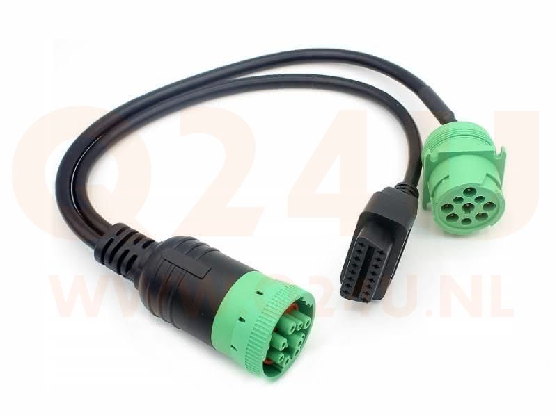 OBD2 16 pin naar J1939 9 pin Male en Female
