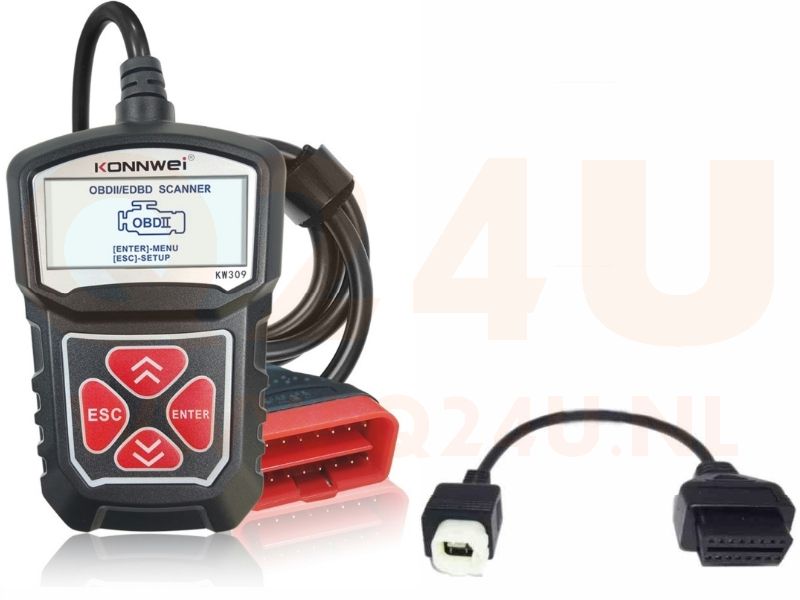 Diagnose handscanner voor Honda motoren met 4 pins aansluiting