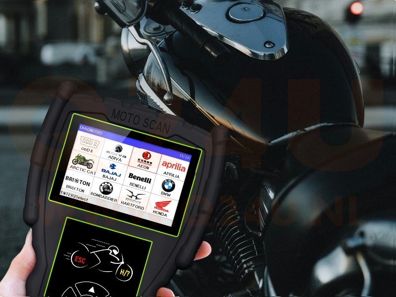 Jdiag M100 pro motorbike – scooter diagnose scanner met diverse verloopkabels