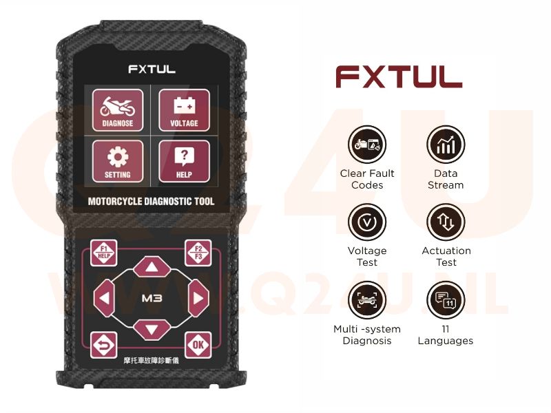 Fxtul M3 motorbike / scooter diagnose scanner voor Yamaha, Honda, Kawasaki