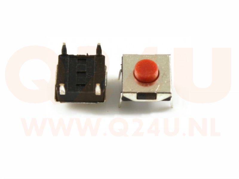 Microschakelaar, 6.0 x 6.0 x 3.0 mm - 4 contacten punten (2 stuks)