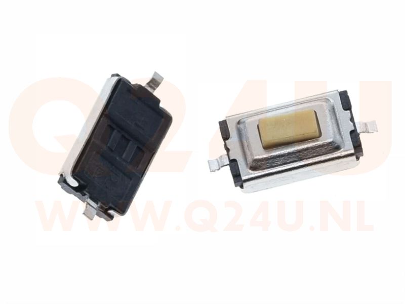 Microschakelaar, 3.0 x 6.0 x 2.5 mm - 2 contacten punten (2 stuks)