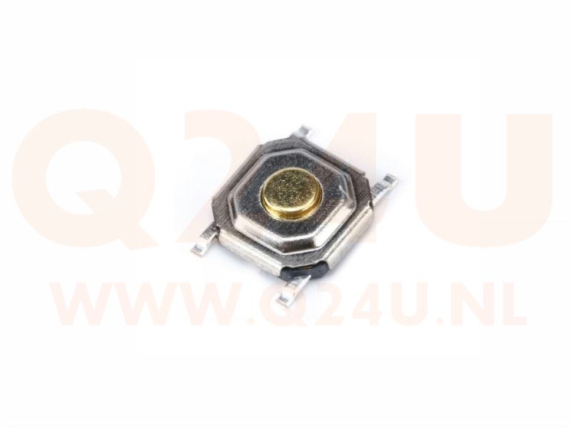 Microschakelaar, 4.0 x 4.0 x 1.5 mm - 4 contacten punten (2 stuks)